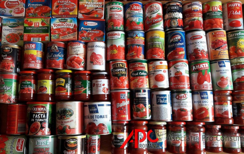 78% din bulionul și pasta de tomate ar trebui retrase de pe piață