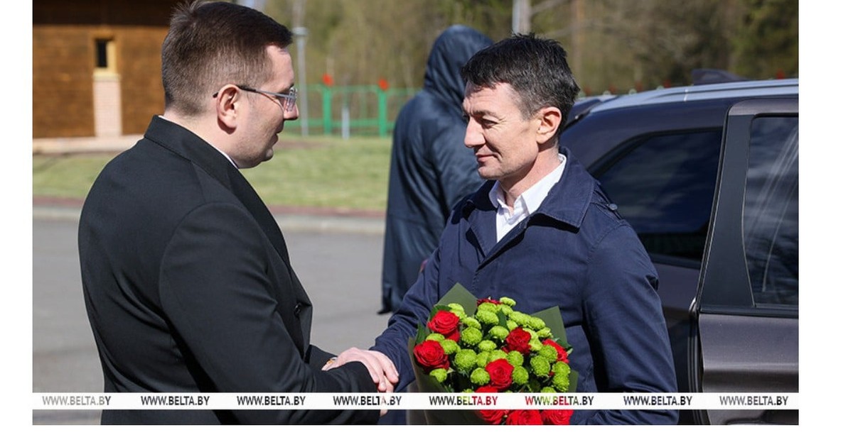Alexandru Bălan în momentul sosirii în Belarus Captură Belta