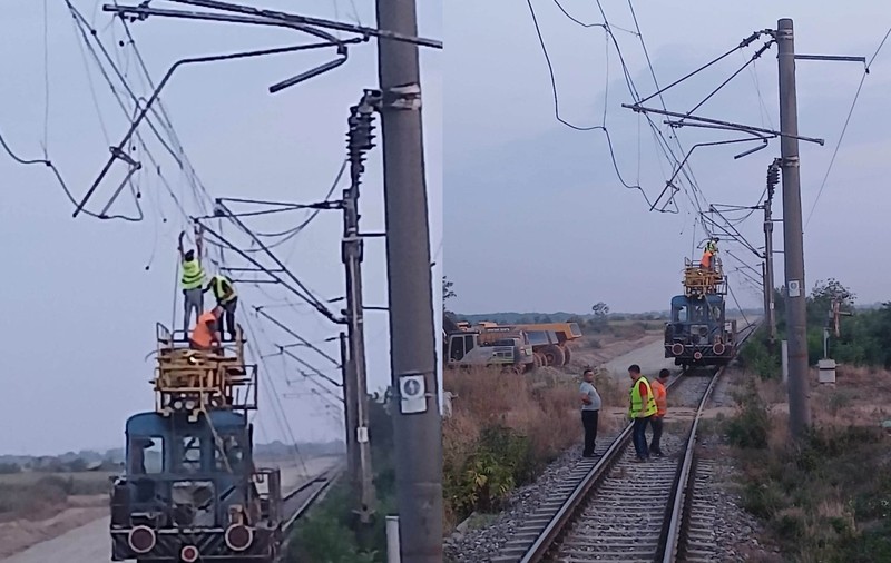 Un utilaj agricol a rupt firul de contact pe Magistrala 100, în Timiș. Circulația feroviară a fost reluată provizoriu cu locomotive diesel