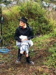 În zona de munte, Gina a cam tremurat la filmări