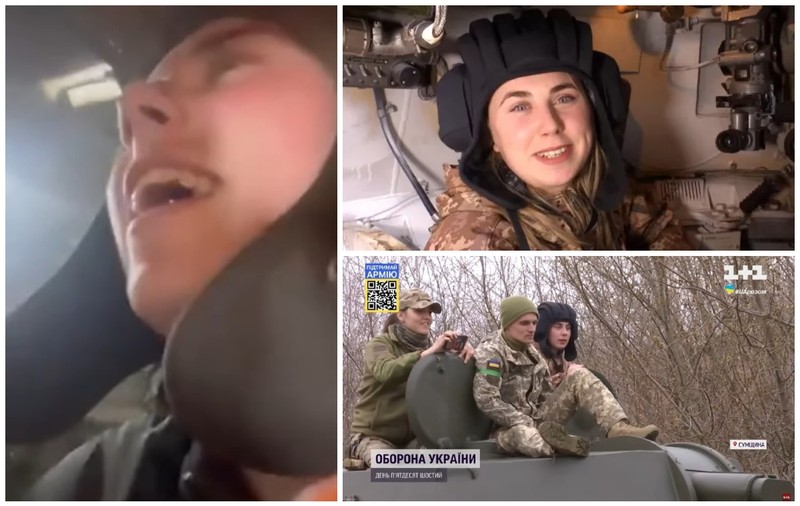 VIDEO| Tatiana e tunar pe un obuzier ucrainean și trage fără frică în blindatele rușilor: „Foc! Foc! Foc!”