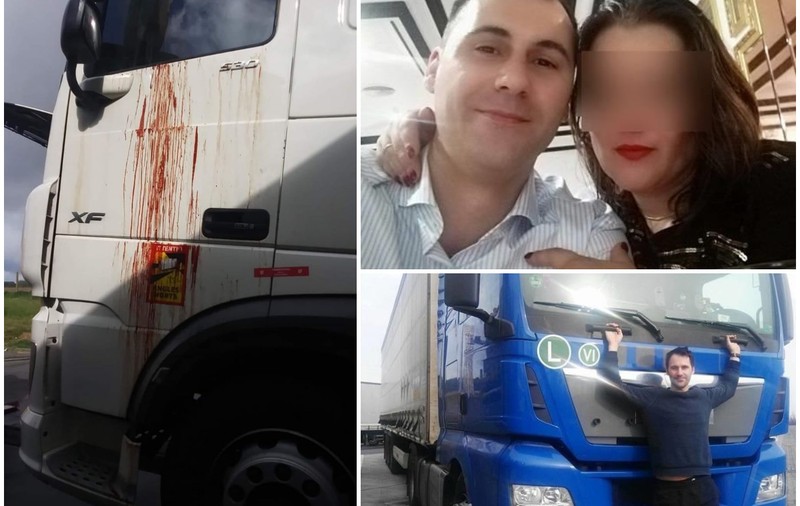Mărturia soției lui Mihai, șoferul român de TIR ucis în Franța, sub ochii ei: „L-am văzut cum venea plin de sânge”