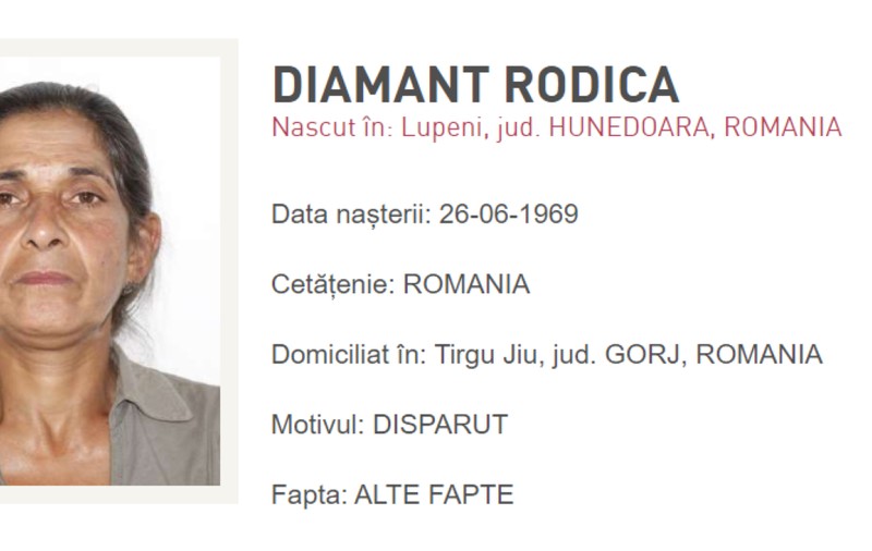 O pacientă externată voluntar din spitalul din Târgu Jiu, în urmă cu trei zile, n-a mai ajuns acasă și e căutată de poliție