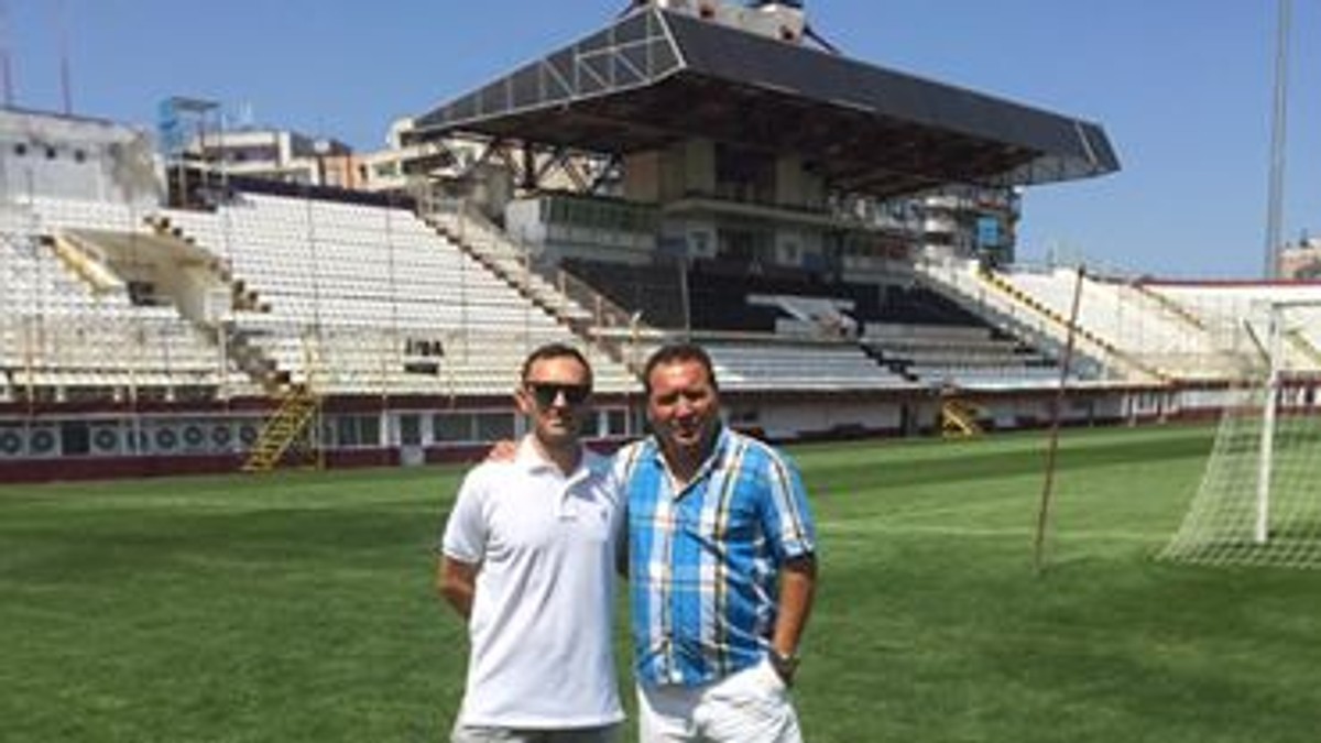 Sorin Radu, dreapta, și Muguru Bolohan, oficial CS Rapid FOTO: Facebook Sorin Radu