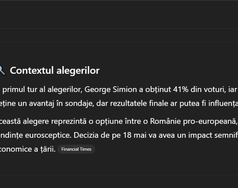Cine crede inteligența artificială că va câștiga președinția dintre George Simion și Nicușor Dan