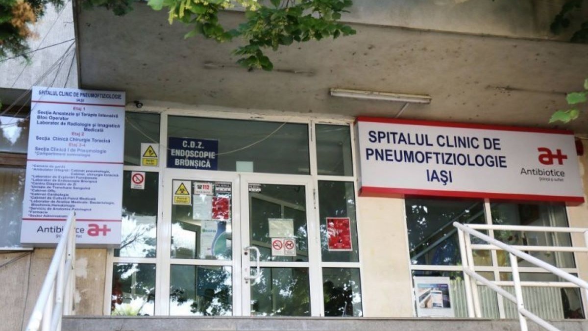 intrarea spitalului de Pneumoftiziologie din Iași
