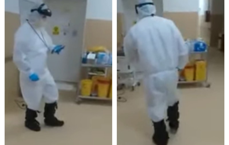 VIDEO | Provocarea Jerusalema. Asistent din Sibiu, filmat când își încheie tura în pași de dans