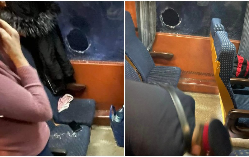 Tren de călători atacat cu pietre, aproape de Botoşani. O femeie a fost rănită. FOTO