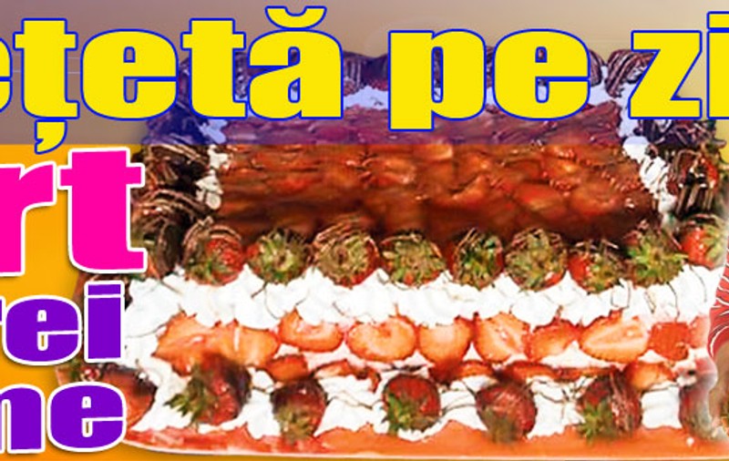 O reţetă pe zi - Tort cu trei arome