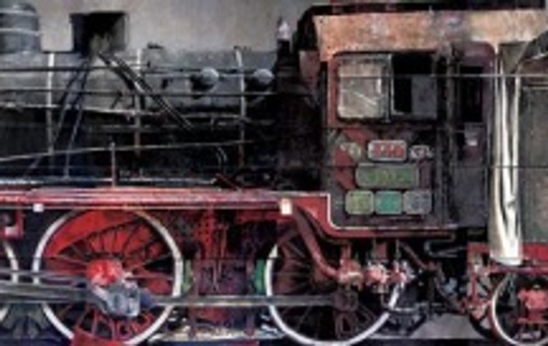 Prima locomotivă pictată în mărime naturală, gata să intre în Cartea Recordurilor 
