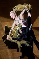 Rareș Cojoc și Andreea Matei, în timpul tangoului din finală.
