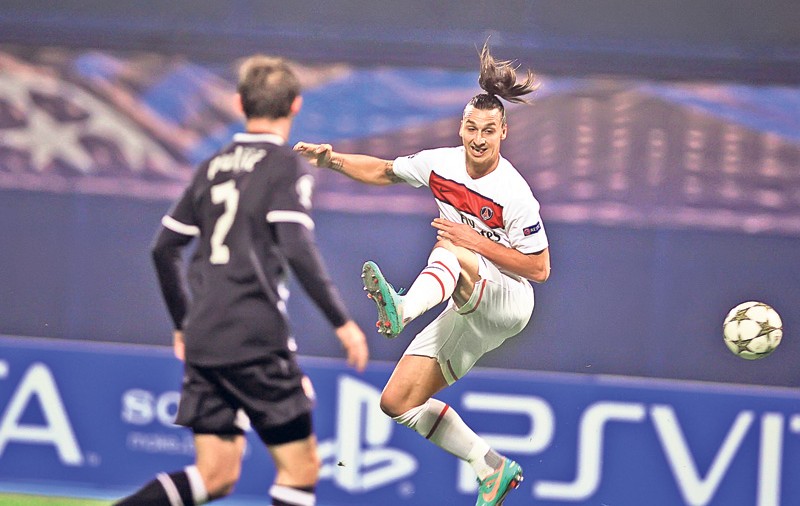 Formidabilul Zlatan Ibrahimovici a rupt plasa pentru PSG, cu un şut a cărui viteză a atins 180 km/h