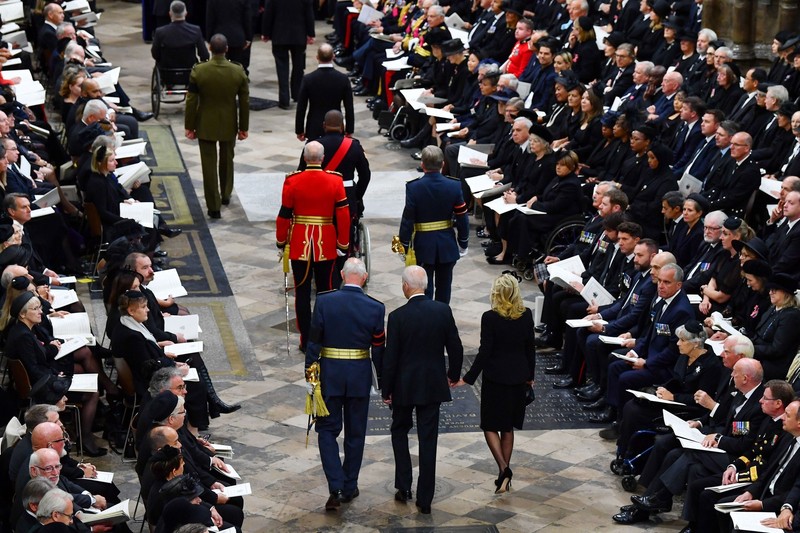 Joe Biden și Jill Biden, la Westminster Abbey. Foto: Profimedia