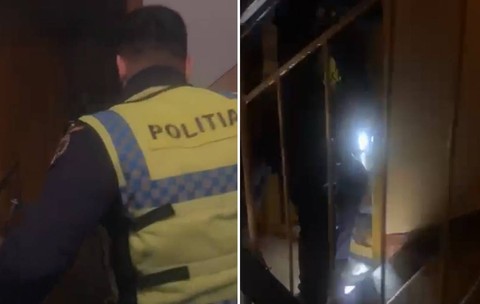 Un politist a intrat in aparatment si a salvat un om (2)