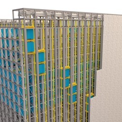 Prima baterie-turn gravitațională din lume, testată în China. Rudong stochează energie cu 315.000 tone beton. Foto: Energy Vault