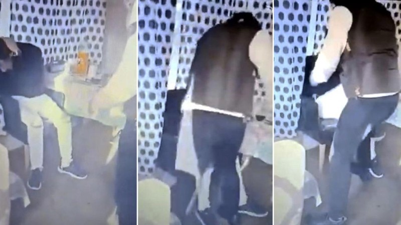 Capturi din filmul agresiunii asupra muncitorului român bătut de fiul patronului agenției Reyhan