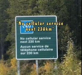 Semnul care te anunță că nu vei avea semnal pentru 230 de km Foto: Captură video