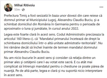 foto: Facebook Mihai Ritivoiu