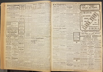 Ziarul Lumina, ediţia publicată în data 22 aprilie 1918, prima zi de Paşte, paginile 2 şi 3