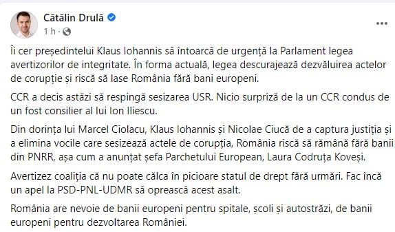 foto: Facebook Cătălin Drulă