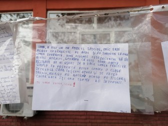 Un mesaj scris de o colegă a lui Ioan