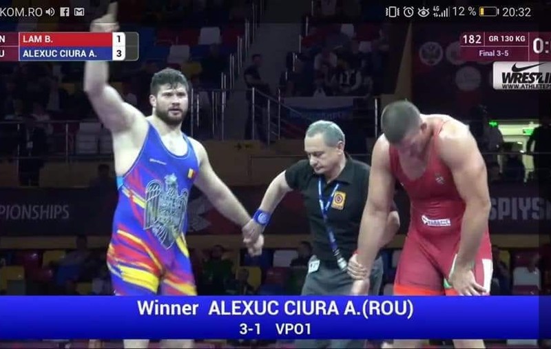 Alin Alexuc a câștigat medalia de bronz la Campionatul European de lupte Rusia 2018