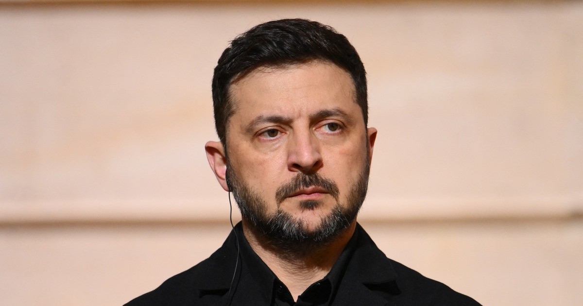 Volodimir Zelenski, la conferința de presă după întâlnirea cu Emmanuel Macron Foto: Profimedia