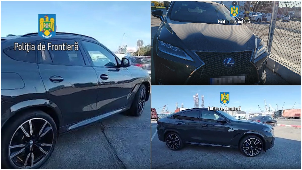 Mașinile de lux care au fost găsite în Portul Constanţa