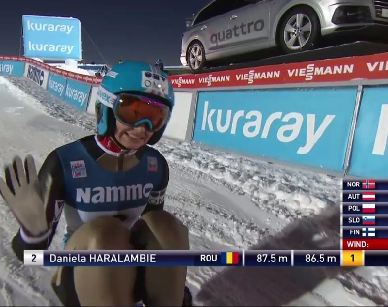 Tânăra Dana Haralambie a reușit cea mai bună clasare din carieră pentru ea și din istorie pentru România. La etapa de sărituri cu schiurile de la Lillehammer a terminat pe 21