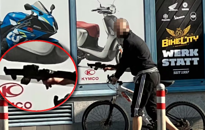 Un biciclist „înarmat” cu o mitralieră de jucărie a declanșat o intervenție antiteroristă, la Viena