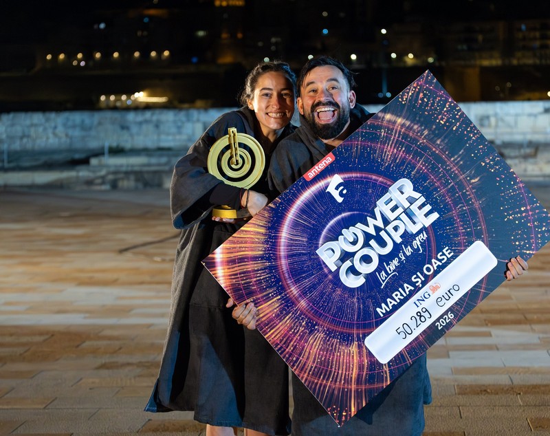 Suma totală pe care Oase și Maria Pitică au primit-o după ce au câștigat Power Couple România 2026. Antena 1 le-a oferit mai mult de 50.289 de euro
