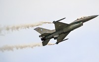 Imagine cu caracter ilustrativ cu un avion F-16 în misiune aeriană. Foto: Getty Images