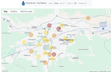 Senzori rețea „Strop de aer” Cluj