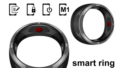 Smart,Ring,Realistic,Isolated,White,Background