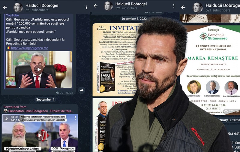 „Haiducii Dobrogei”, canalul de Telegram unde Eugen Sechila îl promova pe Călin Georgescu și organiza tabere de supraviețuire asociate cu legionarismul