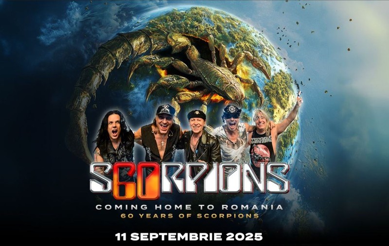 Trupa Scorpions revine în România pe 11 septembrie 2025. Cât costă biletele și unde are loc concertul