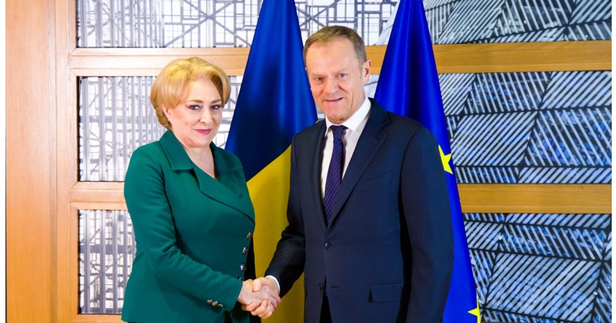 Dăncilă, întâlnire cu președintele Consiliului European