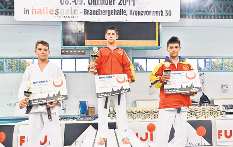 Damian e campion mondial de Karate Shotokan