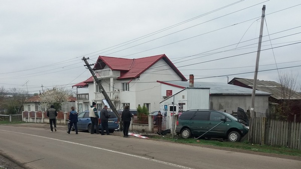 Accident provocat în Botoșani de un bărbat care își înmormântase soția