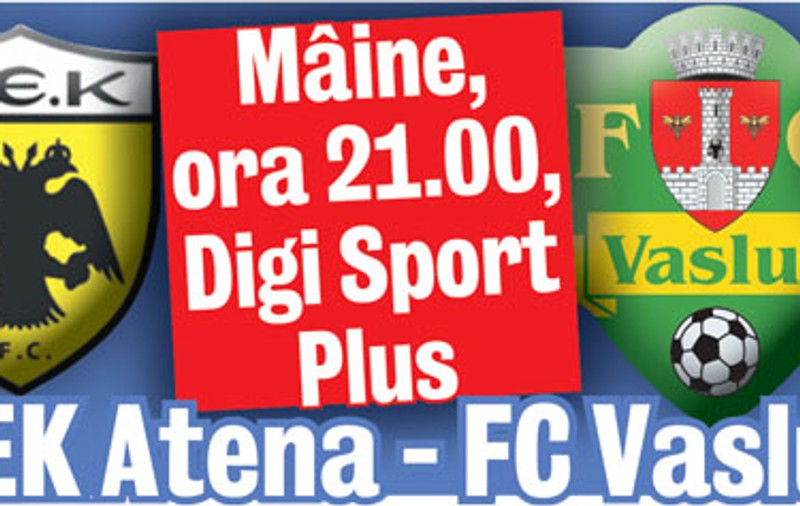Se va amâna AEK Atena - FC Vaslui?