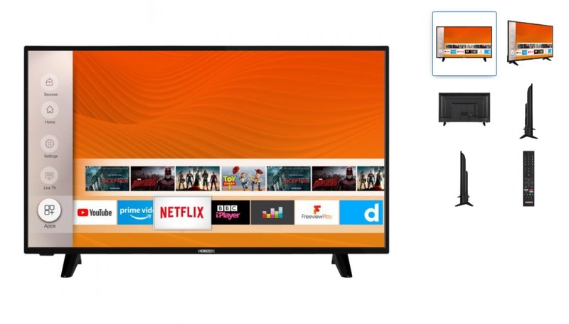 Televizor Smart LED, Horizon 42HL6330F/B, 106 cm, Full HD, Clasa E