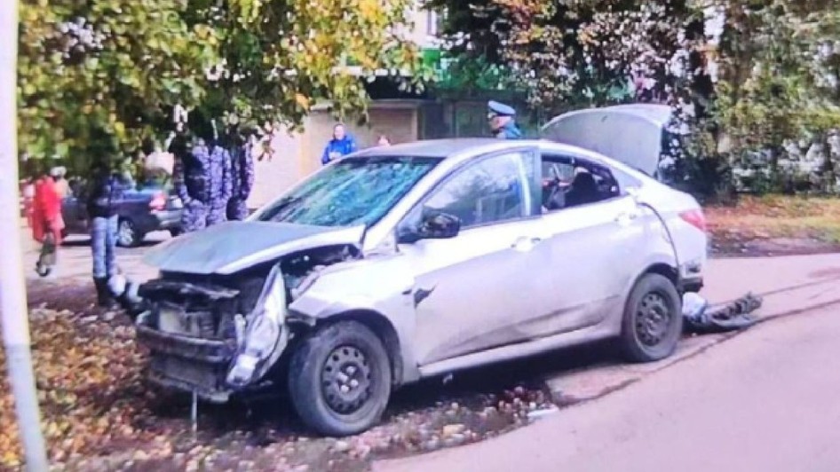 Așa arăta mașina ofițerului după explozia de la Tula