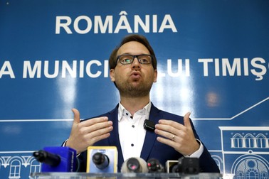 Dominic Fritz, primarul Timișoarei. Foto: Agerpres