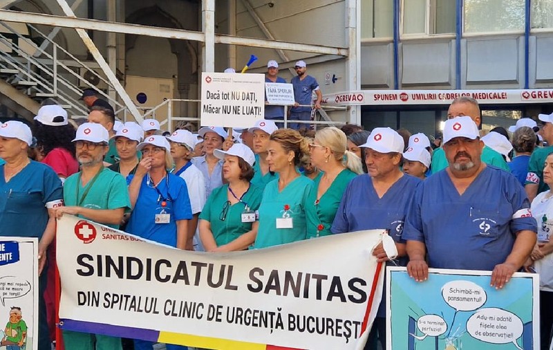 „Am ajuns de râsul lumii. Veniți 12 ore într-o gardă la Floreasca!” Strigătul de disperare al cadrelor medicale intrate în grevă generală
