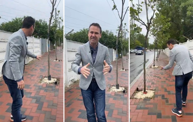 Robert Negoiță, la ora 9, live pe Facebook: „Au pus soluție la pomi. Mâini criminale distrug munca noastră!” Două ore mai târziu: „Era îngrășământ”