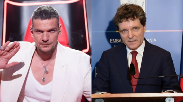 Colaj cu două fotografii cu Tudor Chirilă și Nicușor Dan