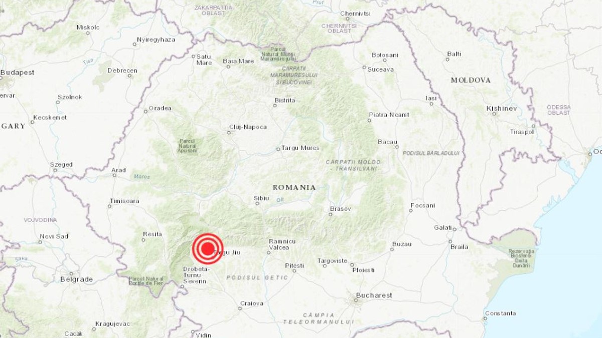 Un cutremur cu magnitudinea de 5,2 a avut loc în județul Gorj, România