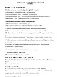 Programa Bac Istorie 2020
