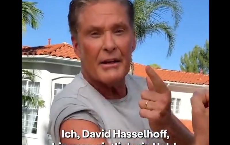 David Hasselhoff apare într-un videclip care încurajează vaccinarea anti-Covid în Germania