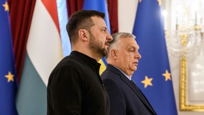 Volodimir Zelenski și Viktor Orban